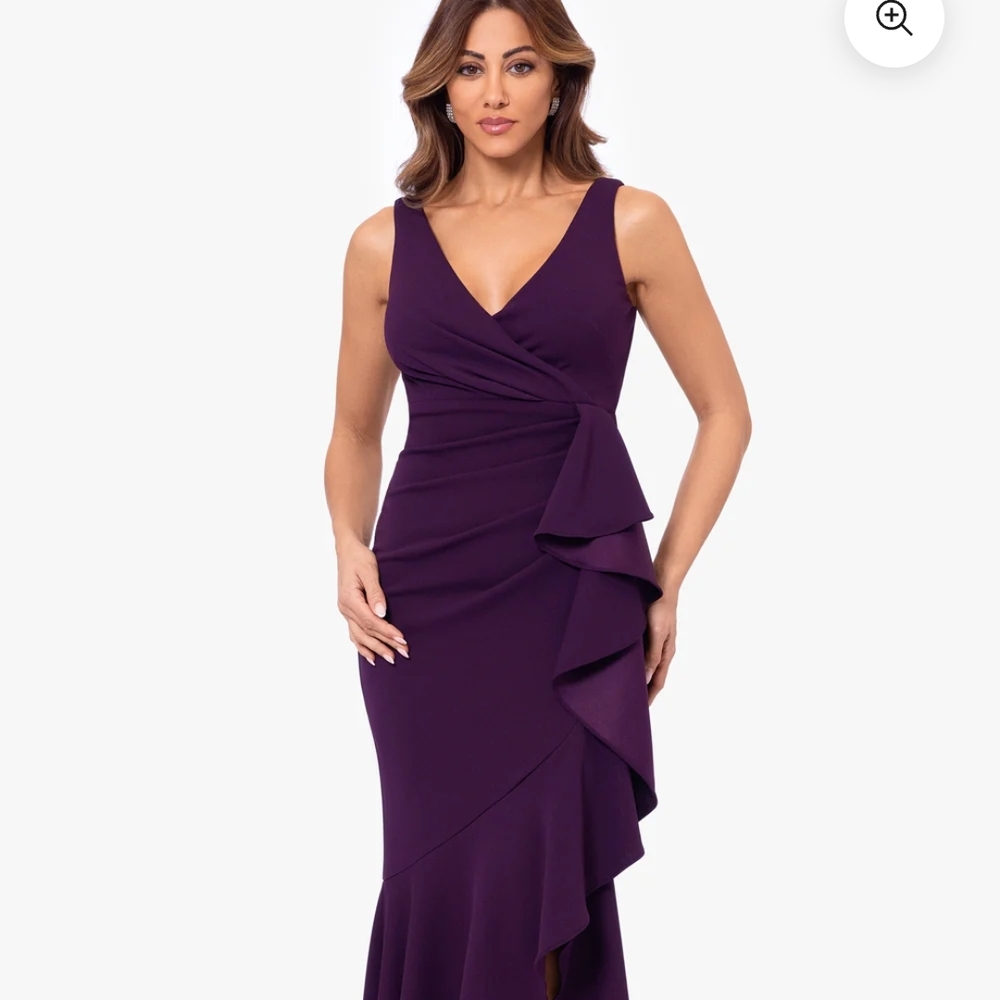 Elegant Purple Sleeveless Dress